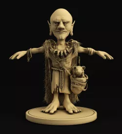 Goblin character lowpoly Low-poly  3D model