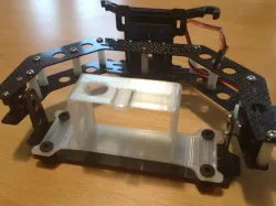 GoPro 3 Bumblebee quadrocopter gimbal mount