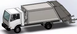 hydraulic pressing garbage truck