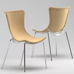 Janus Et Cie Fibonacci Two Chairs 3D model