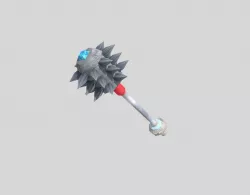 low poly fantasy mace 2 Low-poly  3D model