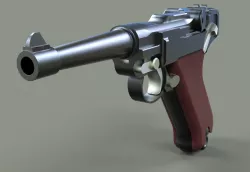Luger Low-poly  3D model