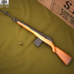 M14 rifle 3D model