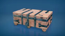 Medieval chest 2 Low-poly  3D model