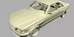 Mercedes 126 SEC AMG WIDEBODY 3D model