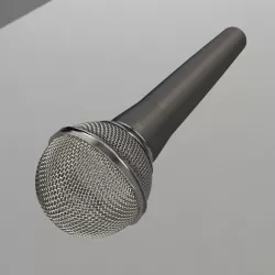 Microphone 3D Low-poly  3D model
