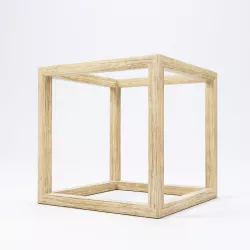 Modern Cube Frame Decoration 3D model
