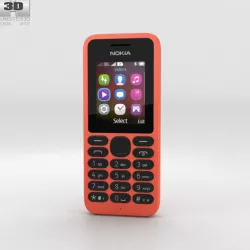 Nokia 130 Red 3D model
