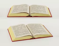 Open book 3D model