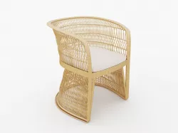 OUTDOOR WICKER ARMCHAIR 3D model