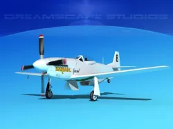 P-51 Mustang Sport BARDAHL 3D model