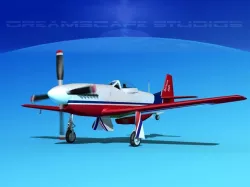P-51 Mustang Sport Serious 3D model