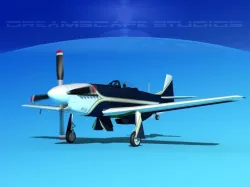 P-51 Mustang Sport V03 3D model