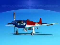 P-51 Mustang Sport V05 3D model