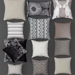 Pillow collection 3D model