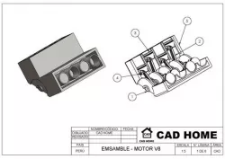 Planos Motor V8