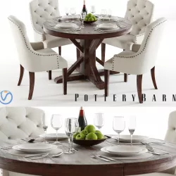 Pottery Barn Benchwright and Lorraine 1 3D model