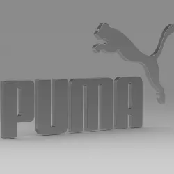Puma logo 3D model