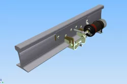 Rail Line Lubricator - timed canister type