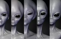 Realistic Aliens Sculpts Bundle 1 3D model