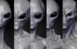 Realistic Aliens Sculpts Bundle 2 3D model