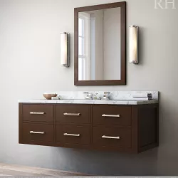 RH Hutton single extra-wide floating vanity 3D model