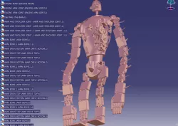 Robot in animation "LAFUTA"