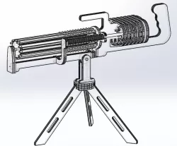 Rubber band Gatling Gun