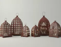 Rust Lantern Set 3D model