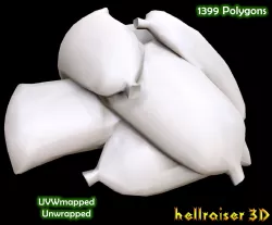 Sack Stack Low-poly  3D model