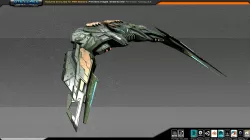 SF Alien Bomber A2 Low-poly  3D model