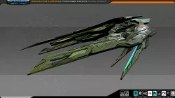 SF Alien Fighter A3 Low-poly  3D model