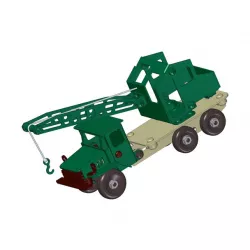 Sheet-metal truck scale model
