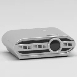 Silver Projector 3D model