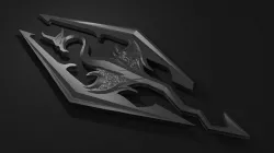 Skyrim Logo Low-poly  3D model