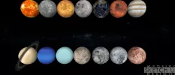 solar system Low-poly  3D model