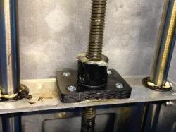 Solidoodle well nut anti-backlash (aluminium platform)