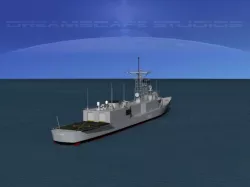 Spanish Frigate Numancia F83 3D model