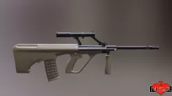 Steyr AUG A1 Low-poly  3D model