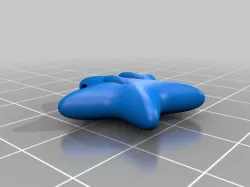 Super Mario Power Star stl model