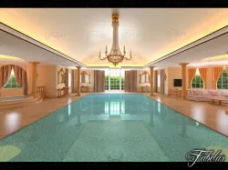 Swimming pool 3D model