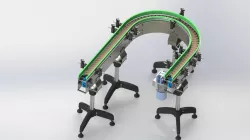 Table top chain curve conveyor
