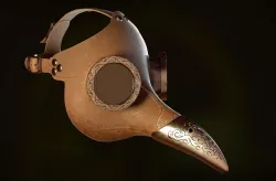 The Plague Doctor Mask Low-poly  3D model