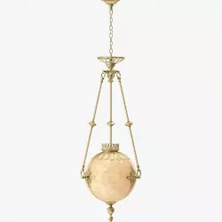 Theodore Alexander An Onyx and Brass Hall Light  Chandelier Low-poly  3D model
