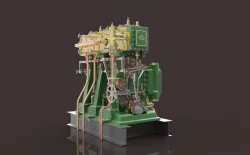 TRIPLE EXPANSION MARINE ENGINE