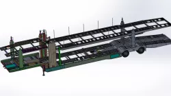 Vehicle transport semi-trailer