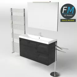 Washbasin Set 1 3D model