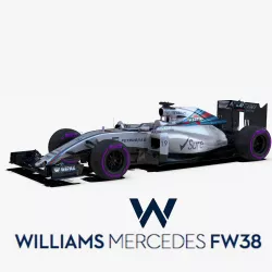 Williams FW38 car Low-poly  3D model