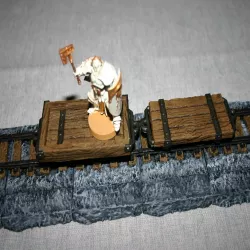28mm D&D Flatbed Mine Wagon
