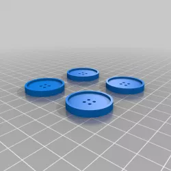 big round buttons X4